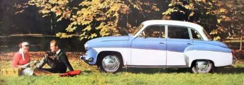 Wartburg 1000 Modellprogramm 1964 Automobilprospekt (1368)