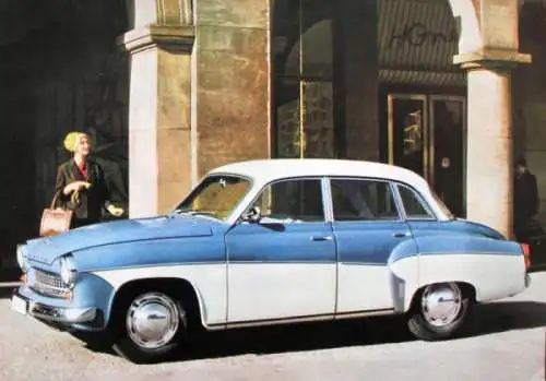 Wartburg 1000 Modellprogramm 1964 Automobilprospekt (1368)