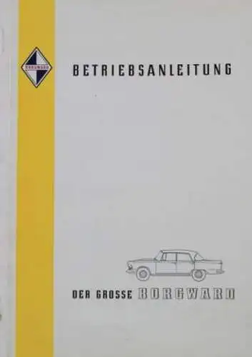 Borgward Airswing P 100 Betriebsanleitung 1959 (8973)