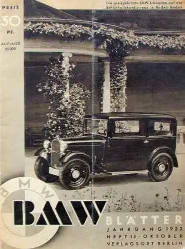 "BMW Blätter" BMW-Firmenmagazin 1932 (8848)