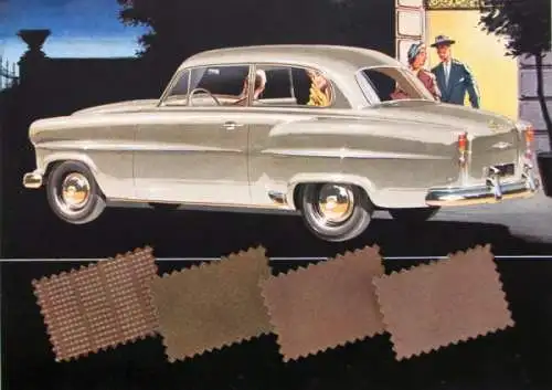 Opel Olympia Rekord Modellprogramm 1954 Automobilprospekt (7560)