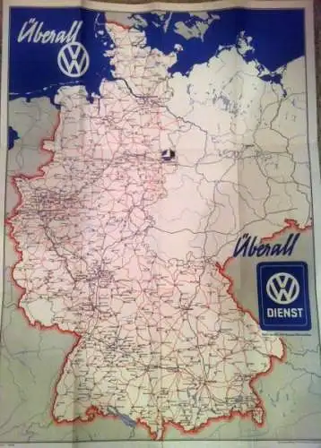 Volkswagen Kundendienst 1953 Automobilprospekt (6309)