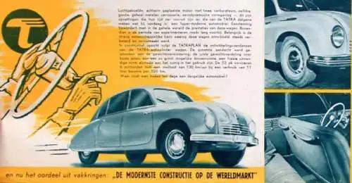 Tatra Tatraplan Modellprogramm 1952 Automobilprospekt (1848)