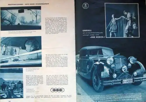 Auto-Union "Die vier Ringe - Überall Winterbetrieb" Firmenmagazin 1936 (7056)