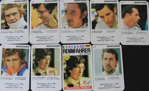 Piatnik & Söhne "Rennfahrer" 1970 Kartenspiel (7652)