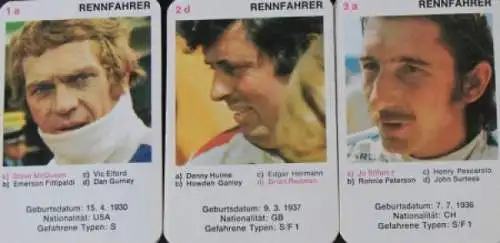 Piatnik & Söhne "Rennfahrer" 1970 Kartenspiel (7652)