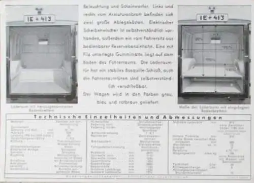 DKW Front Lieferwagen Modellprogramm 1936 Automobilprospekt (7136)