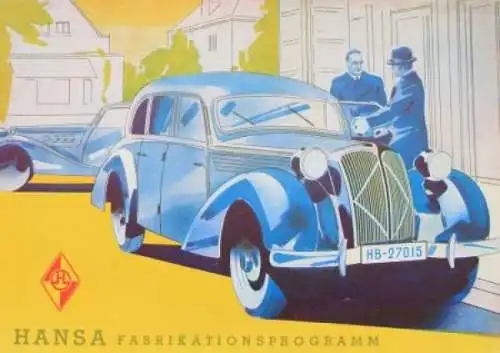 Borgward Fabrikationsprogramm 1937 Automobilprospekt (9864)