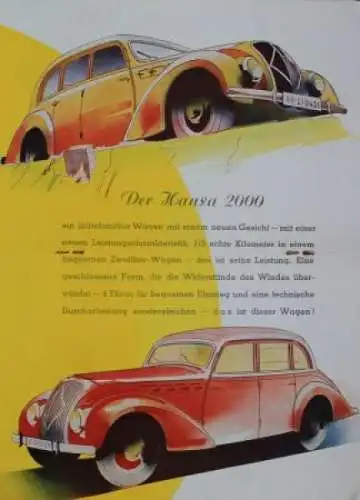 Borgward Modellprogramm 1937 Automobilprospekt (9864)