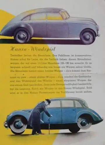 Borgward Modellprogramm 1937 Automobilprospekt (9864)