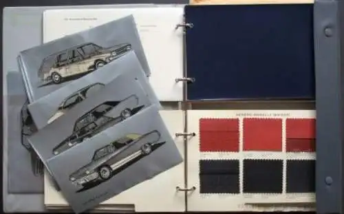 Opel Modellprogramm Farben und Polster 1967 Händlermappe mit Originalvorlagen in Opelmappe (8689)