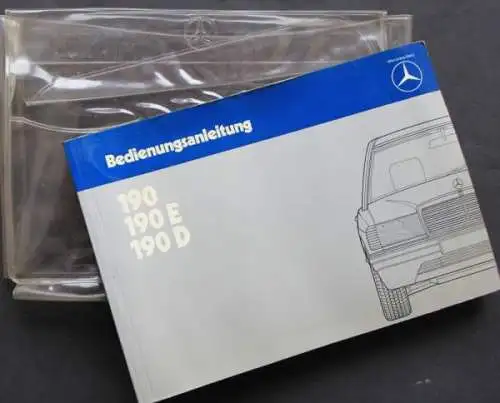 Mercedes-Benz 190 E 1985 Betriebsanleitung (9709)