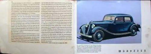 Wanderer Modellprogramm 1933 Automobilprospekt (5833)