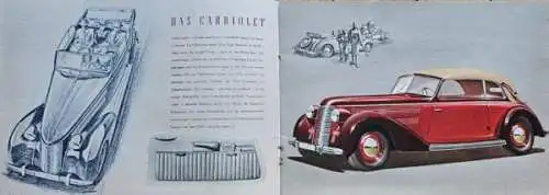 Audi Modellprogramm 1936 Automobilprospekt (5833)