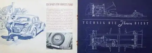 Audi Modellprogramm 1936 Automobilprospekt (5833)