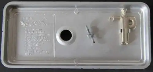 Prämeta Präsentationsplatte "30 Jahre Postel Spritzguss" mit Schlüssel 1955 Metall (6403)