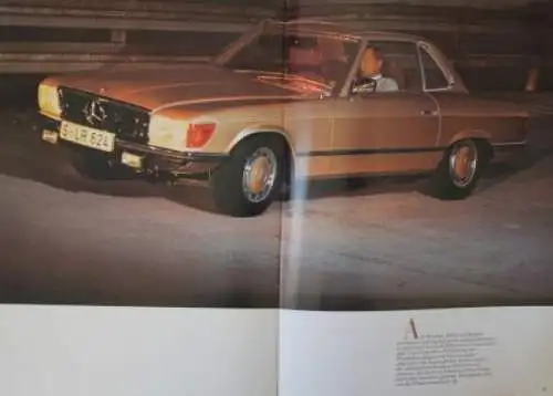 Mercedes-Benz 350 SL Modellprogramm 1971 Automobilprospekt (0597)