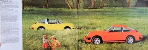 Porsche 911 Modellprogramm 1976 Automobilprospekt (7499)