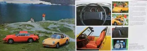Porsche 911 Modellprogramm 1975 Automobilprospekt (1547)