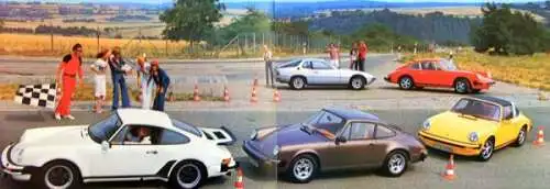 Porsche 911 Modellprogramm 1975 Automobilprospekt (1547)