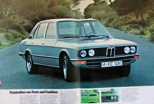 BMW 520 Modellprogramm 1972 Automobilprospekt (6345)