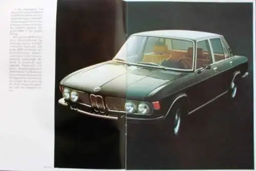 BMW 2500 - 2800 Modellprogramm 1969 Automobilprospekt (3508)