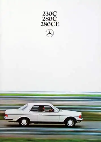 Mercedes-Benz 230 C - 280 CE Modellprogramm 1977 Automobilprospekt (8916)