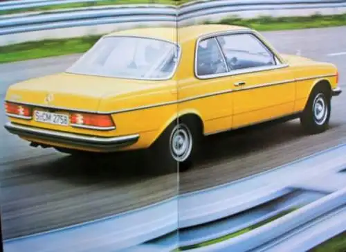 Mercedes-Benz 230 C - 280 CE Modellprogramm 1977 Automobilprospekt (8916)