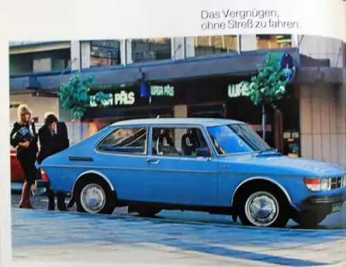 Saab 99 GL Modellprogramm 1977 Automobilprospekt (7787)