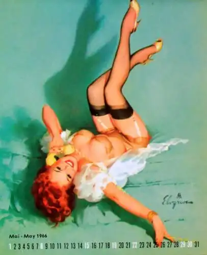 Brown & Bigelow Pin-Up Jahreskalender 1966 Gil Elvgren (7542)