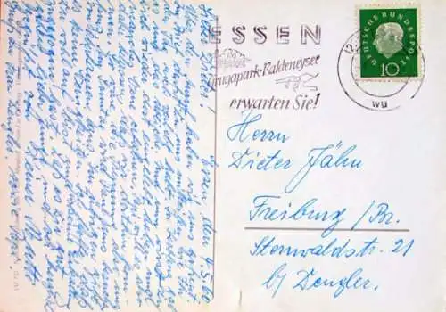 Volkswagen Käfer 1959 Werkspostkarte Victor Mundorff (2363)