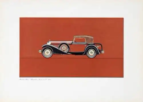 Mercedes-Benz Modellhistorie 1958 Holzstich-Mappe limitiert (2357)