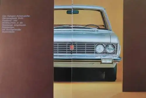 Fiat 130 Modellprogramm 1971 Automobilprospekt (7489)