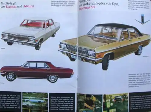 Opel Modellprogramm 1969 Automobilprospekt (8226)