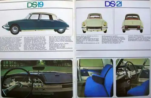 Citroen Modellprogramm 1966 Automobilprospekt (8685)