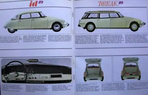 Citroen Modellprogramm 1966 Automobilprospekt (8685)