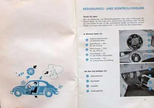 Volkswagen Käfer 1954 Betriebsanleitung (4329)