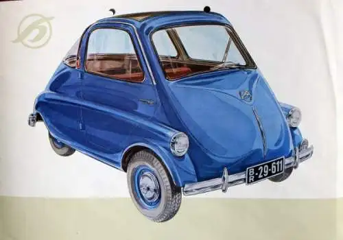 Hoffmann 250 Auto-Kabine Modellprogramm 1954 Automobilprospekt (8606)