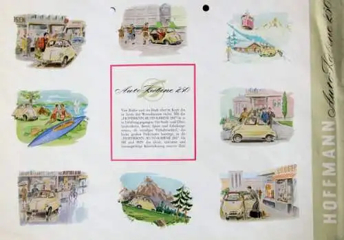 Hoffmann 250 Auto-Kabine Modellprogramm 1954 Automobilprospekt (8606)