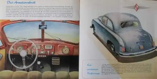 Borgward Hansa 1500 Modellprogramm 1953 "Eine klare Entscheidung" Automobilprospekt (9795)