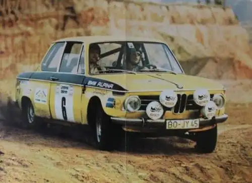 BMW 1602 - 2002 tii Touring Modellprogramm 1974 Automobilprospekt (0780)