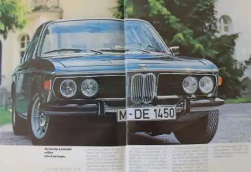 BMW 3.0 CSI Modellprogramm 1971 Automobilprospekt (6147)