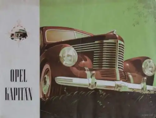 Opel Kapitän Modellprogramm 1939 Automobilprospekt (3686)