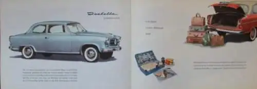 Borgward Isabella Cabriolet DeLuxe Modellprogramm 1959 Automobilprospekt (5193)