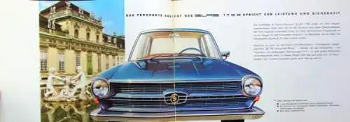 Glas 1700 Modellprogramm 1965 Automobilprospekt (0835)