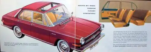 Glas 1700 Modellprogramm 1965 Automobilprospekt (0835)