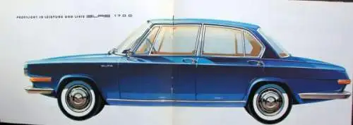 Glas 1700 Modellprogramm 1965 Automobilprospekt (0835)
