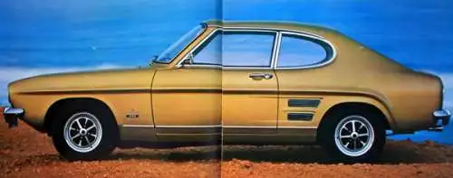 Ford Capri Modellprogramm 1970 Automobilprospekt (9286)