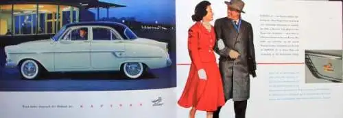 Opel Kapitän L Modellprogramm 1957 Automobilprospekt (6045)