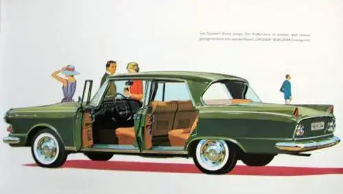 Borgward Airswing P 100 Modellprogramm 1960 "Der grosse Borgward" Automobilprospekt (2589)